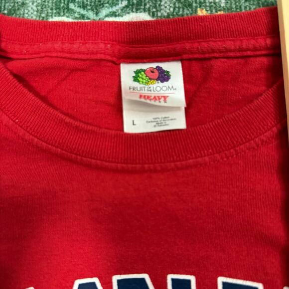 Vintage 2000s Y2K Fruit Of The Loom New Orleans Red T-Shirt Men's Size L - Picture 3 of 6